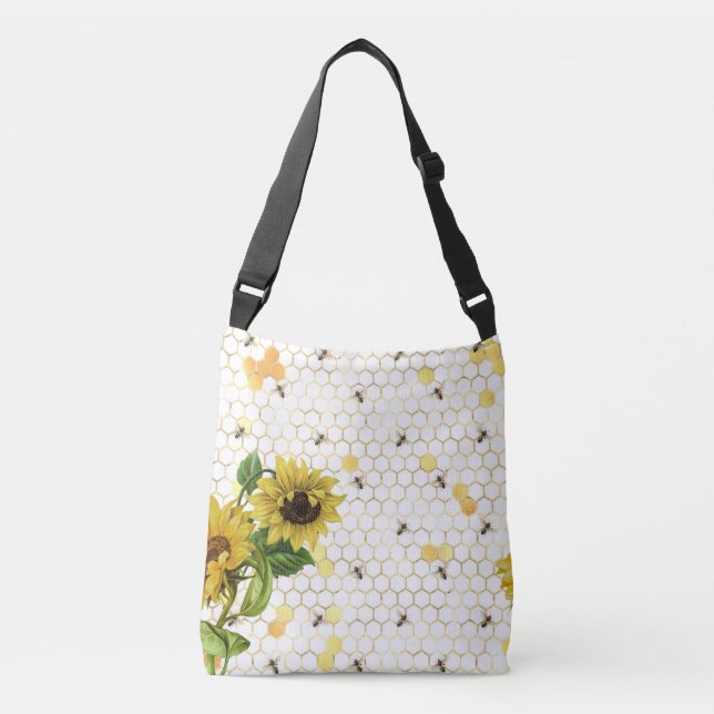 Sac Ajustable tournesols et abeilles (Devant)