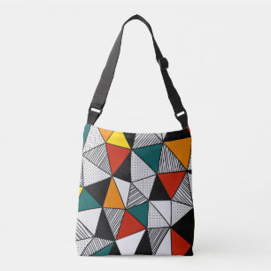 Sac Ajustable triangles colorés motif géométrique