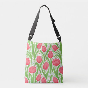 Sac Ajustable Tulipes en rouge et vert