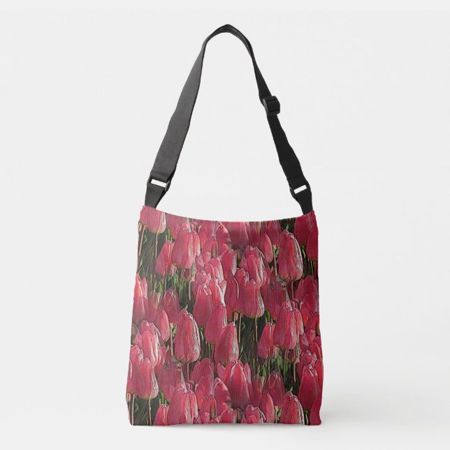 Sac Ajustable Tulipes roses florales (Devant)
