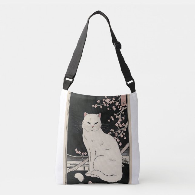 Sac Ajustable ukiyo e cat art japonais (Devant)
