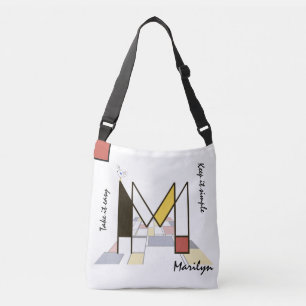 Sac Ajustable Un agréable néoplasticisme Art Monogramme. Lettre 