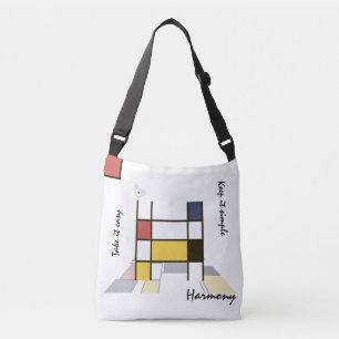 Sac Ajustable Un agréable néoplasticisme Art Monogramme. Lettre 