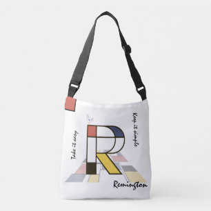 Sac Ajustable Un agréable néoplasticisme Art Monogramme. Lettre 