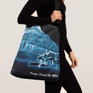 Sac Ajustable Un Loup Sur Neige