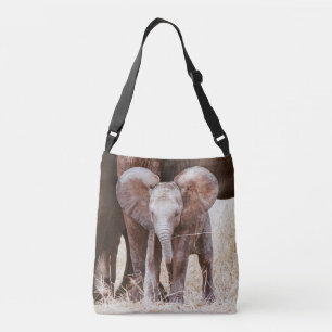 Sac Ajustable Un petit éléphant mignon africain avec maman