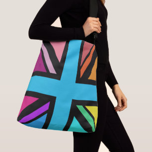 Sac Ajustable Union Jack/Drapeau Multicolore+Noir