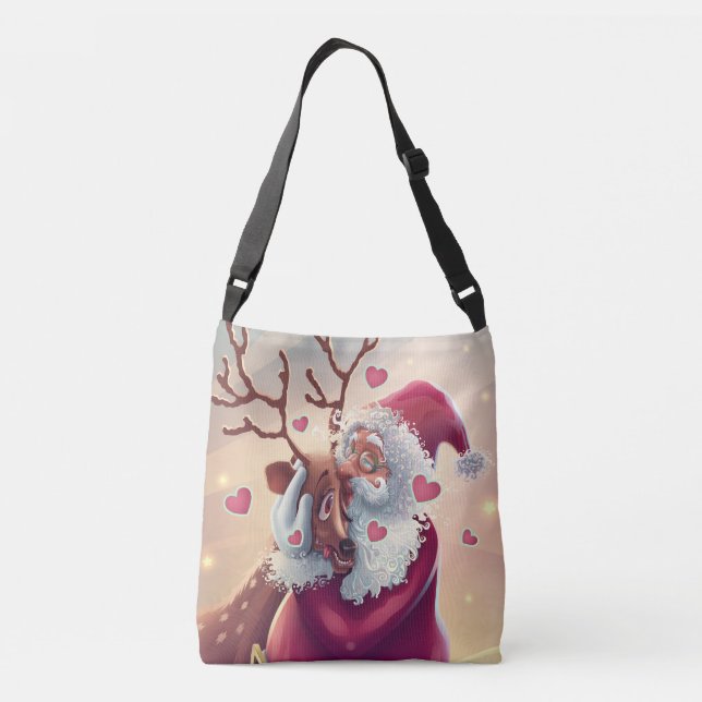 Sac Ajustable Vacances Festive De Père Noël Whimsical Et Reindee (Dos)