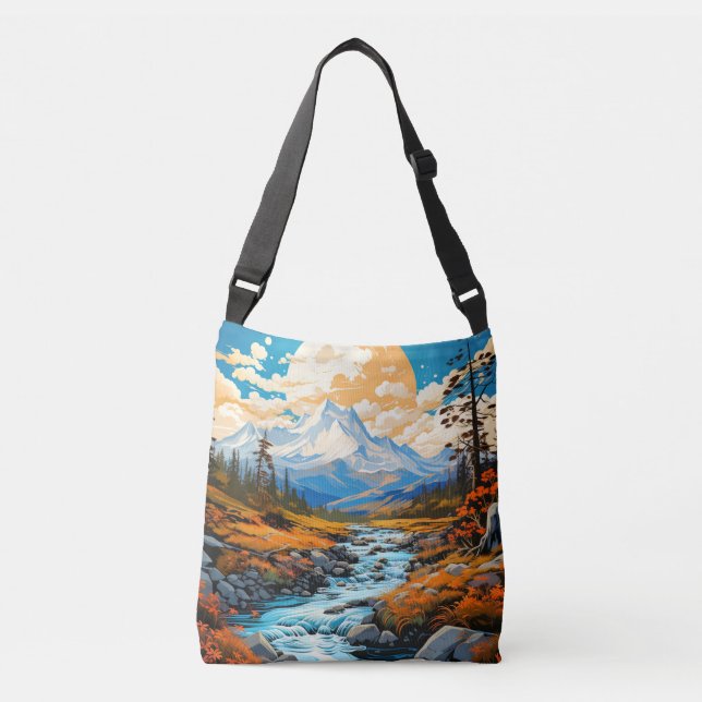 Sac Ajustable Vallée de la rivière d'été en plein air (Devant)