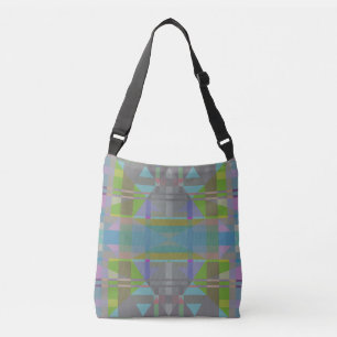 Sac Ajustable Vert bleu violet géométrique