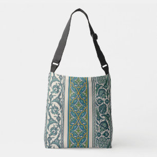 Sac Ajustable Vert Botanique Vintage Perse Abstrait Motif