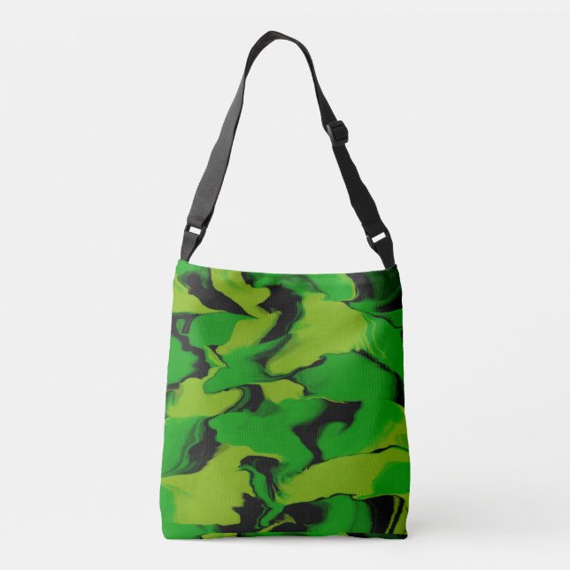 Sac Ajustable Vert et noir ondulés (Dos)