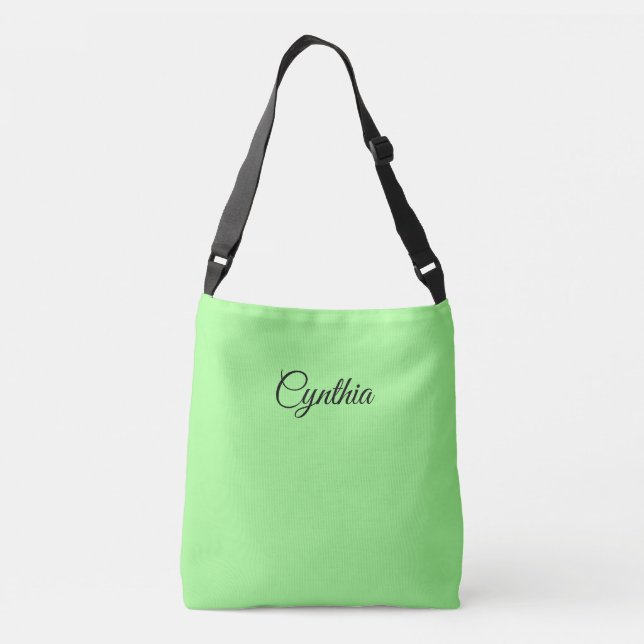 Sac Ajustable Vert printemps & noir en élégance : (Dos)