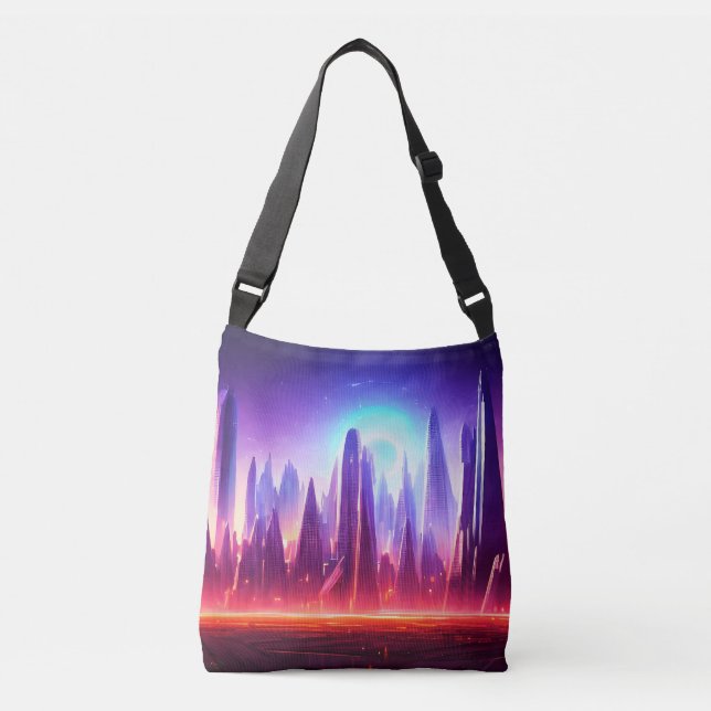 Sac Ajustable Ville futuriste | Blue Star | Monde Alien (Devant)