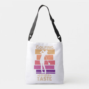 Sac Ajustable Vintage coucher de soleil golf est ma citation goû