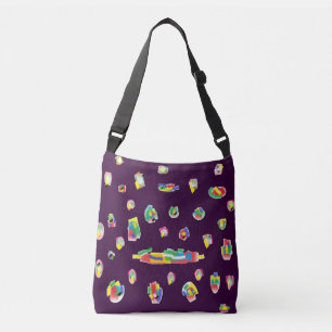 Sac Ajustable Violet au-dessus de l'épaule mode mixte