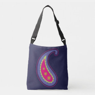 Sac Ajustable Violet et rose paisley