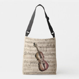 Sac Ajustable Violon vintage et Partition 