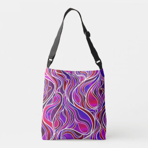 Sac Ajustable Vitrail violet Abstrait