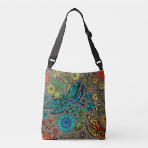 Sac Ajustable Voler, libellule de mouche sur brun