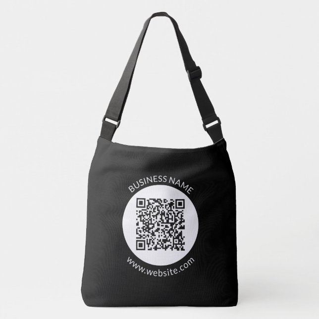 Sac Ajustable Votre code QR téléchargé | Texte et couleurs modif (Devant)