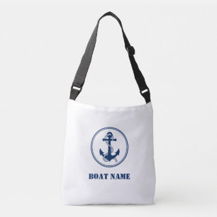 Sac Ajustable Votre nom de bateau Cross Body Fourre-tout Rope & 