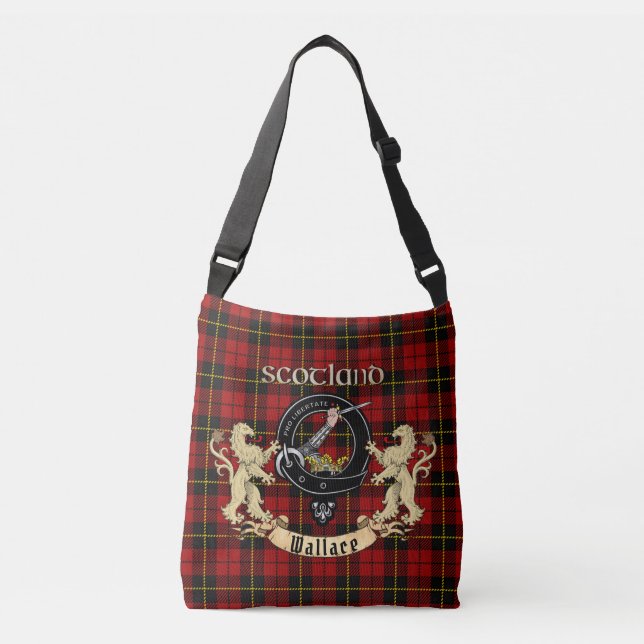 Sac Ajustable Wallace Clan Badge & Tartan (Devant)