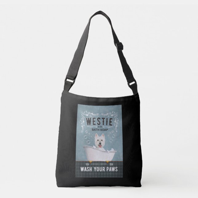 Sac Ajustable Westie Dog Bath Soap West Highland White Terrier (Devant)