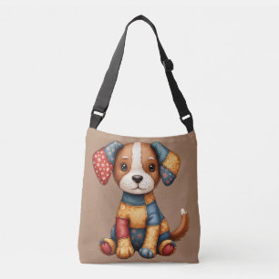 Sac Ajustable Whimswork Puppy Folk Art Cottagecore