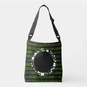 Sac Ajustable White Green 1s 0s Abyss Binary Code Digital Portal