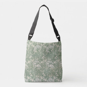 Sac Ajustable William Morris tulip fond textile vert