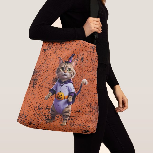 Sac Ajustable Witchy Halloween Tabby (De près)