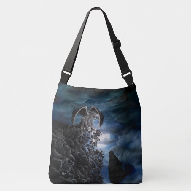 Sac Ajustable Wolf Moon - Wolf avec Golem (Devant)