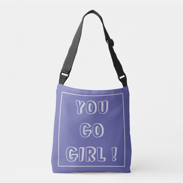 Sac Ajustable You Go Girl tendance violet foncé moderne (Devant)