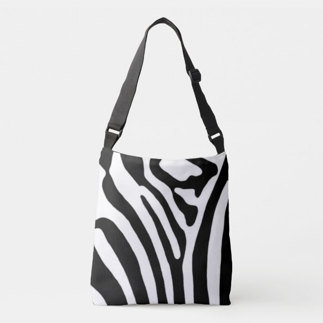 Sac Ajustable Zèbre ~ Noir et Blanc (Devant)