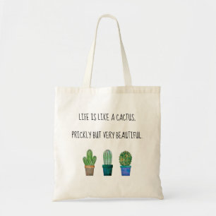 Sac amant Cactus avec 3 dessins de cactus