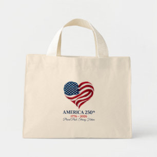 Sac America 250e anniversaire Drapeau Coeur Mini S