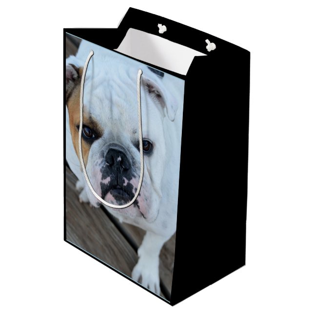 Sac anglais de cadeau de chien de bouledogue (Dos Angle)
