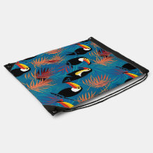 Exotic Toucan Coussin Vibrant Tropical Bird Motif