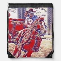 Rouge blanc et bleu All American Barrel Racer