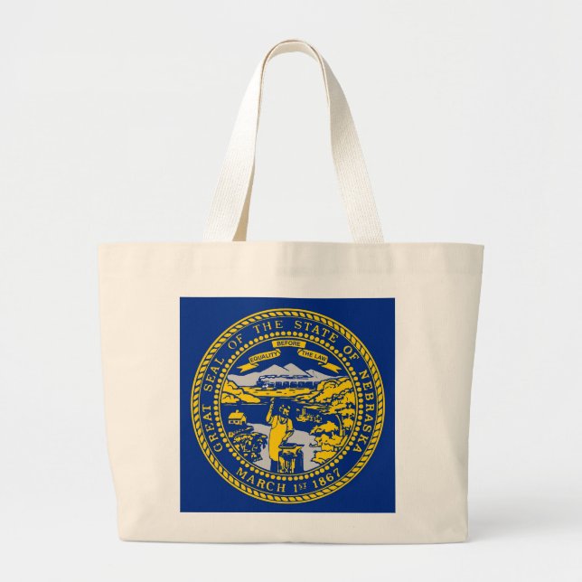 Sac avec Drapeau de l'Etat du Nebraska - USA (Devant)