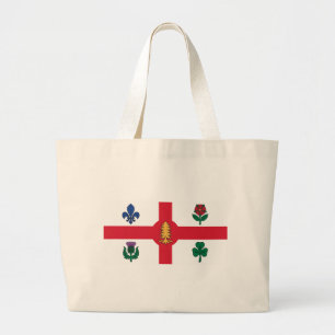 Sac avec le drapeau de Montréal, Canada
