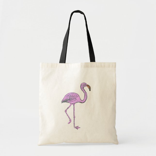 Sac avec le Flamant rose rose (Devant)