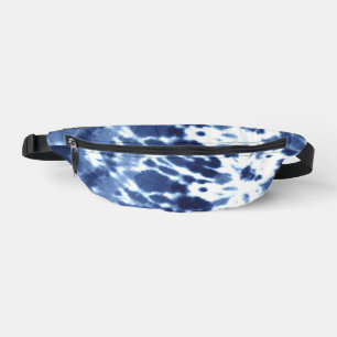 Sac banane à impression recto-verso “Navy Tie-Dye”