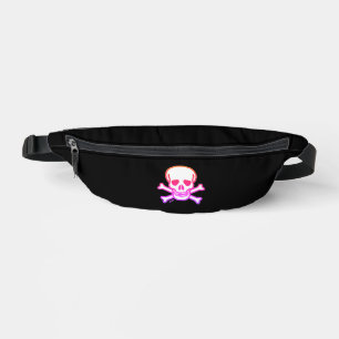 Sac banane néon blanc Skull n Bones noir