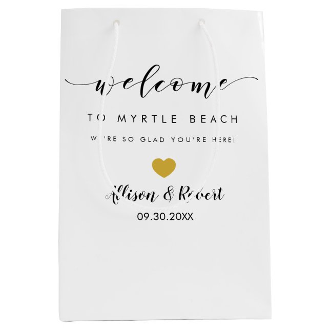 Sac bienvenu pour des invités de mariage de (Devant)
