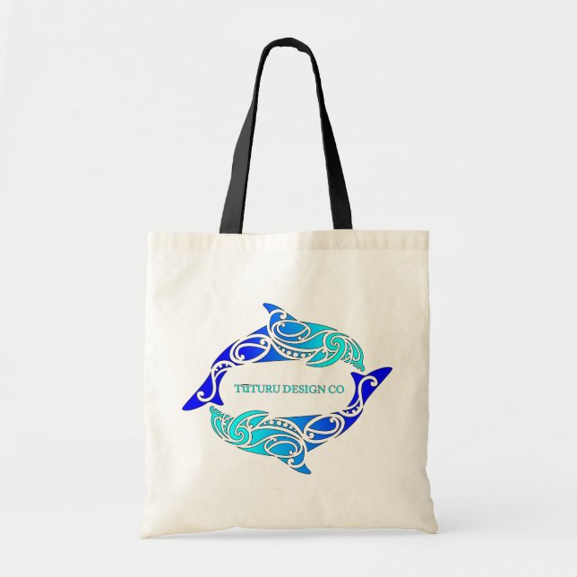 Sac bleu de conception d'Aihe (dauphins) (Devant)