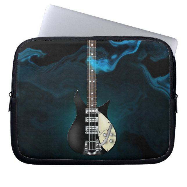 Sac bleu de l'électronique de guitare électrique (Devant)