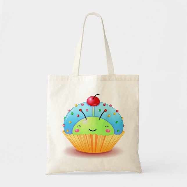 Sac bleu de petit gâteau de coccinelle (Devant)