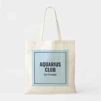 Sac bleu simple moderne anniversaires zodiaque Sac